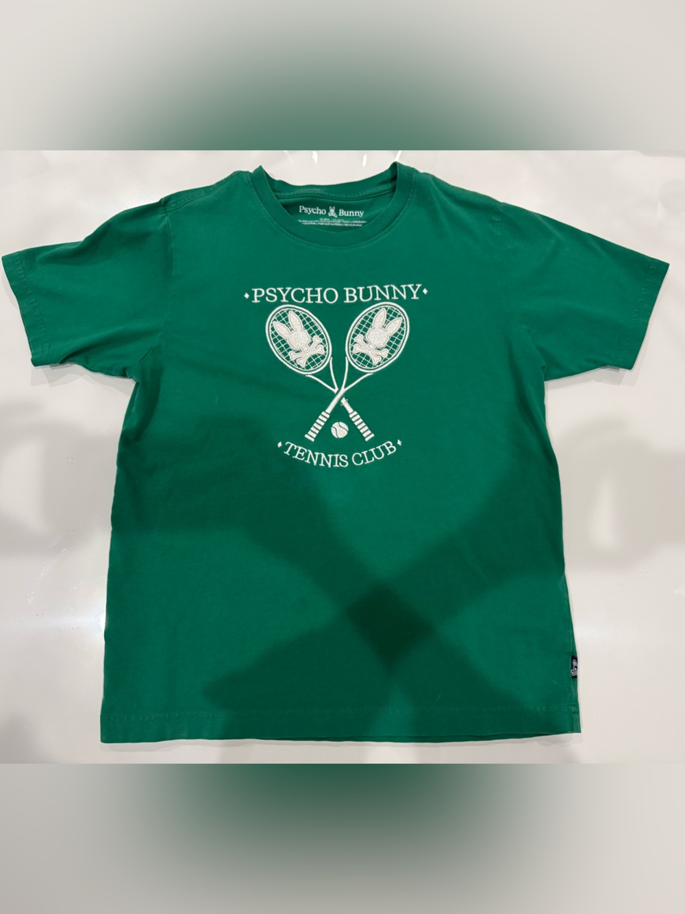 Psycho Bunny Green Tennis Club Logo Short-Sleeve Tee